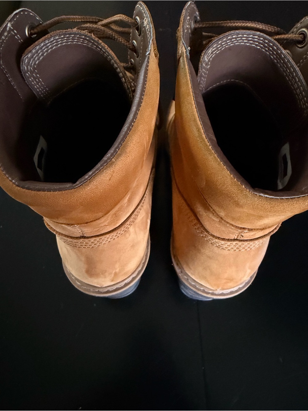 Timberland Women's Tan Nubuck Lace-Up Wedge Boots - Picture 5 of 8